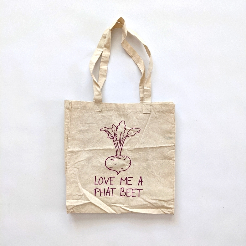 Bag Edge Love Me A Phat Beet Reusable Tote Bag
